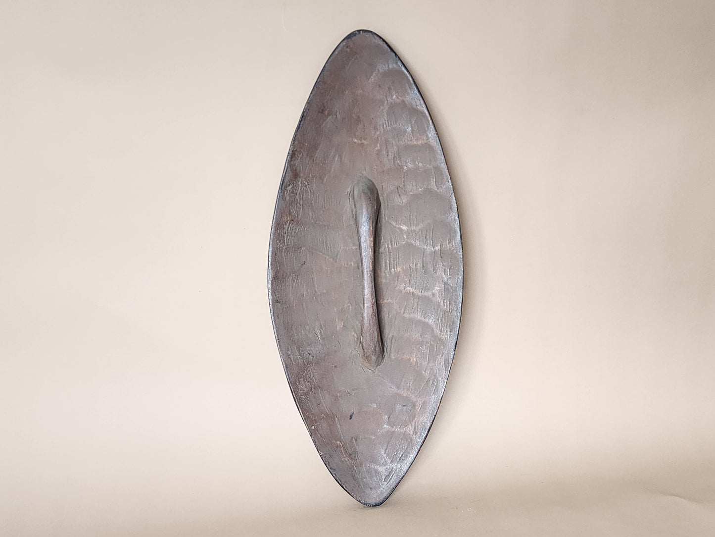 African Carved Wood Shield 27 inches/ 70cm