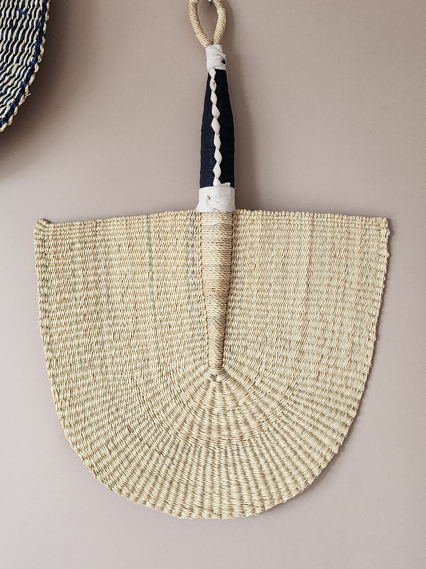 Ghana woven fan/ handmade fan/ wall art fan decoration