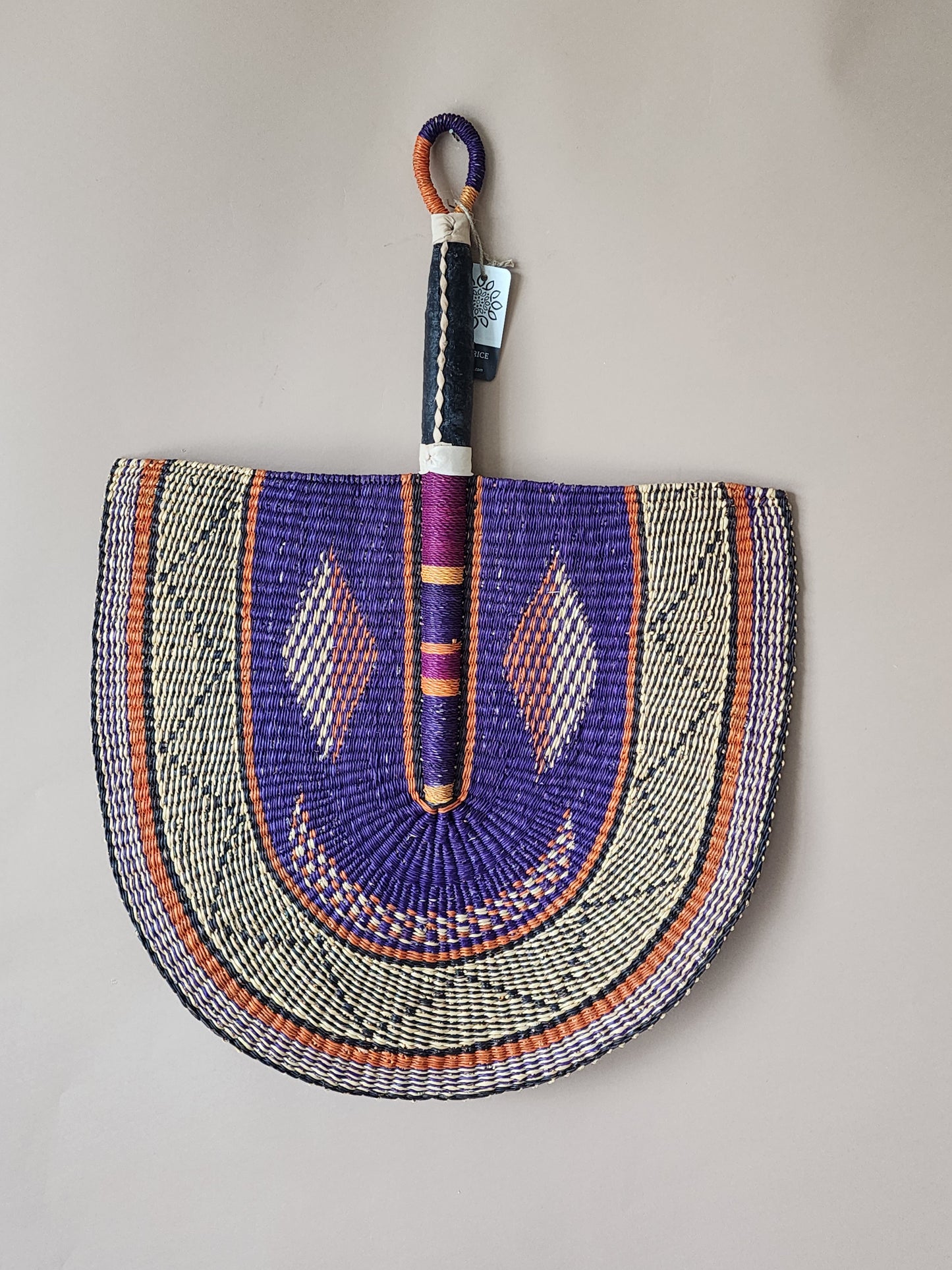 Ghana woven fan/ handmade fan/ wall art fan decoration